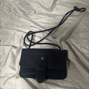 Never Used Lucky Brand Navy Crossbody Bag with Adjustable Strap